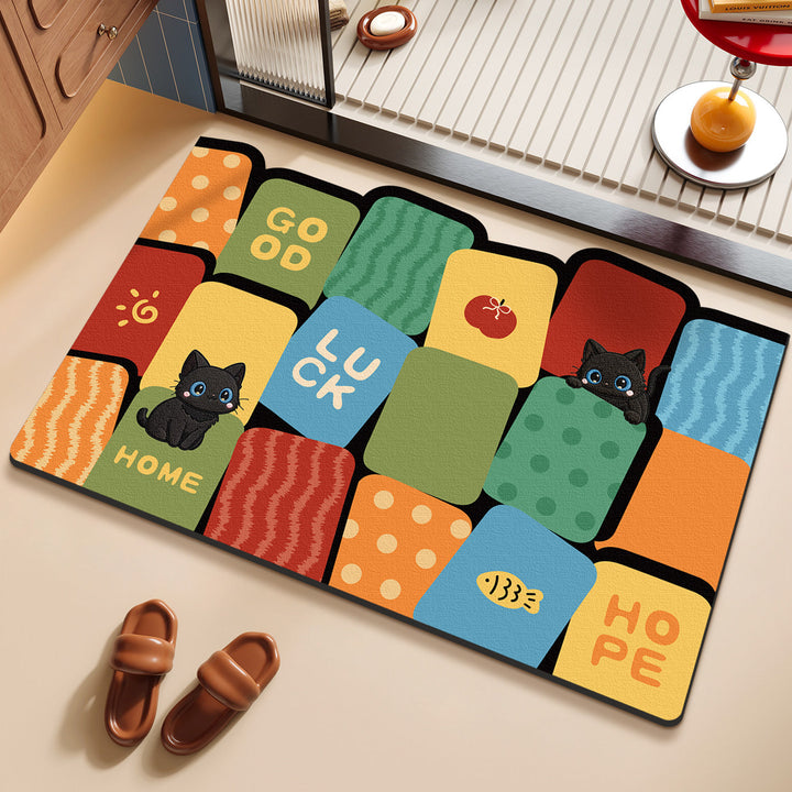 Floral Patterned Anti-Fatigue Mat