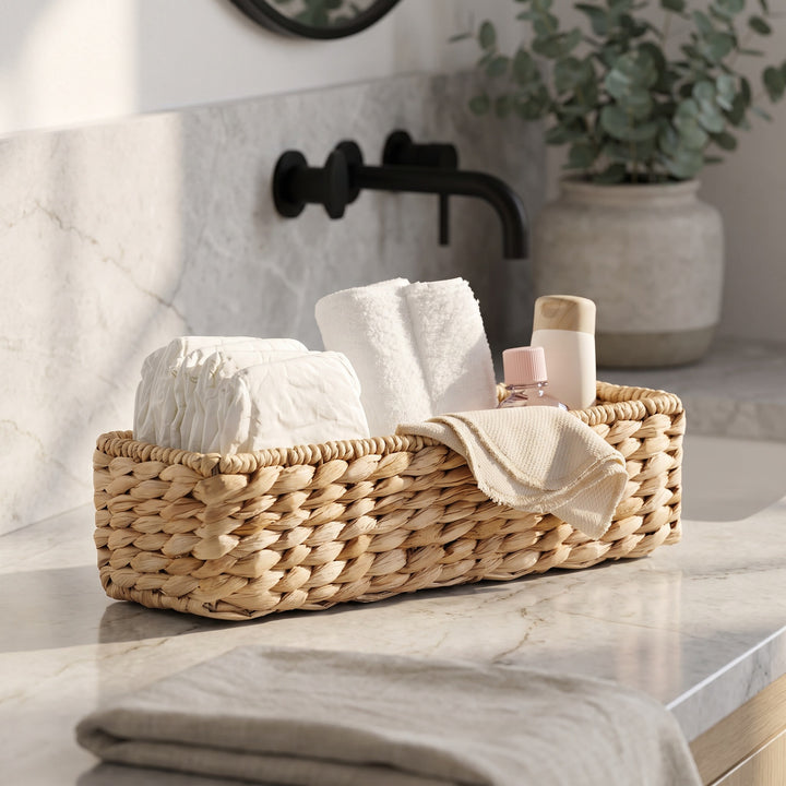 Functional bathroom storage basket Stornfield