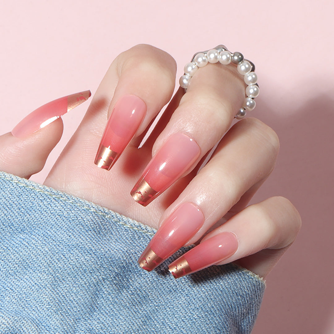 Elegant Gradient Stiletto Press-On Nails Stornfield