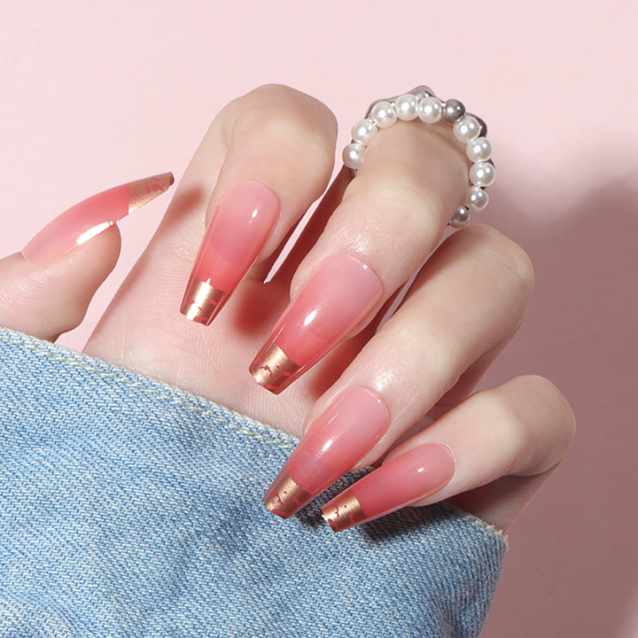 Elegant Gradient Stiletto Press-On Nails Stornfield