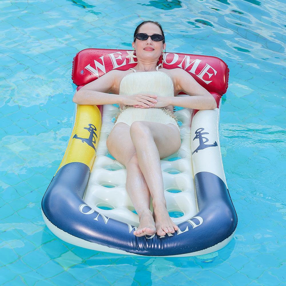 Women's Inflatable Relax Lounger with Maritime Design Stornfield