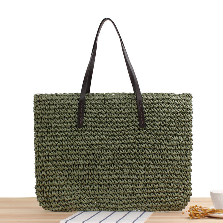 Handbag Made from Handwoven Natural Material with Sturdy Handles Stornfield
