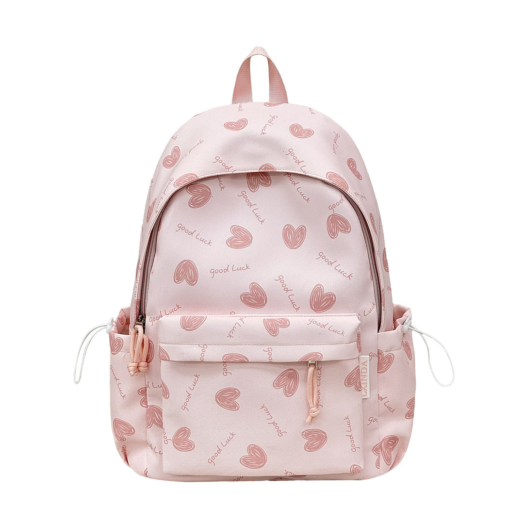 Heart-Pattern Casual Backpack Stornfield