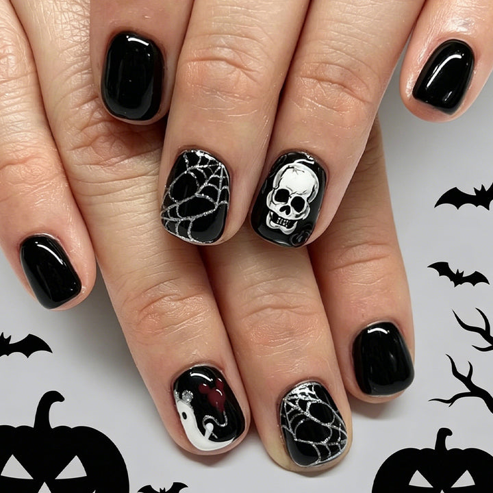 Halloween-Themed Press-On Nail Art Set Stornfield 1787542718