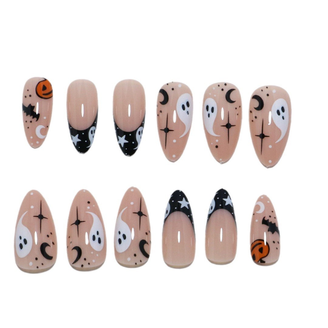Artistic Halloween-Themed Press-On Nail Set Stornfield 1789805113