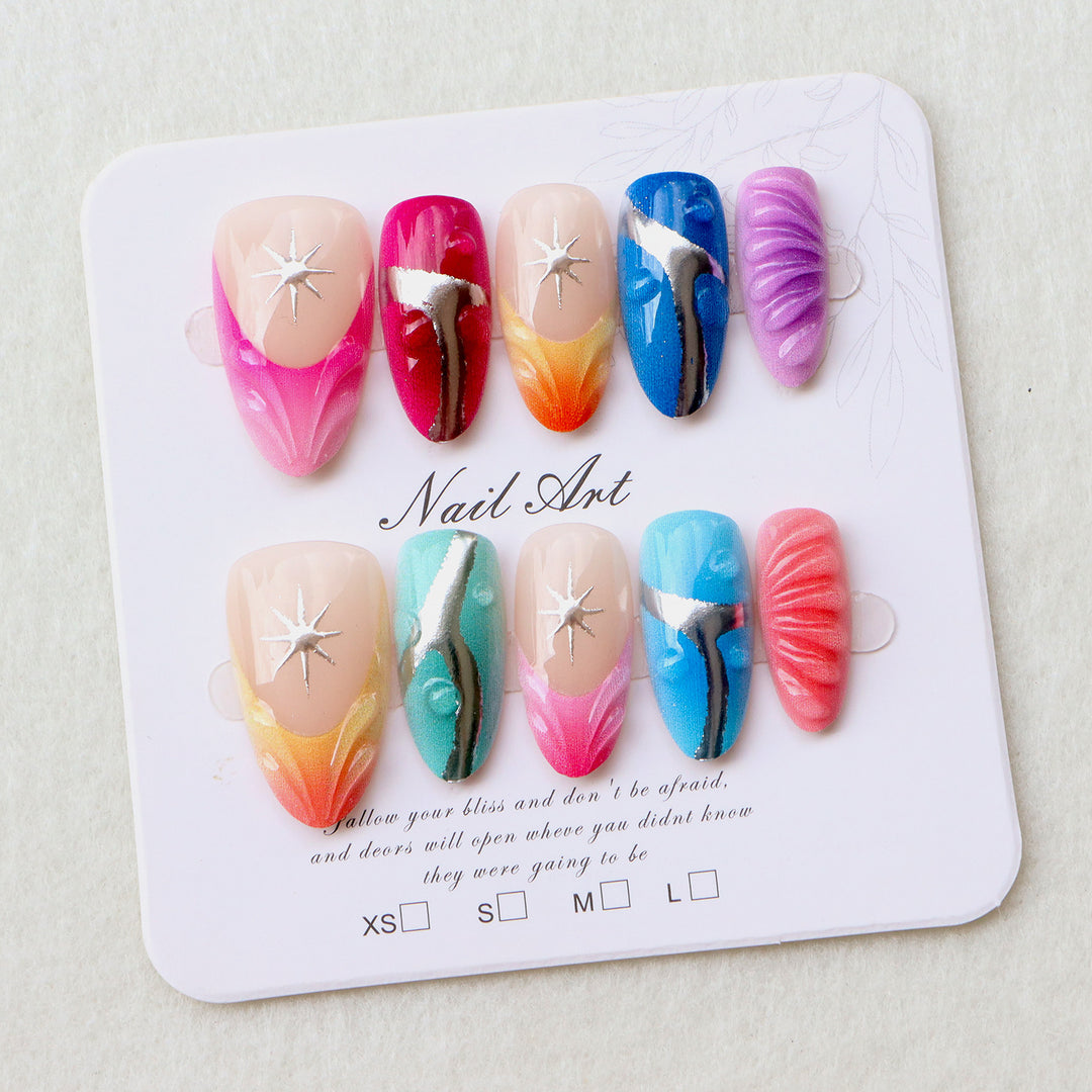 Creative Gel Art Press-On Nail Set