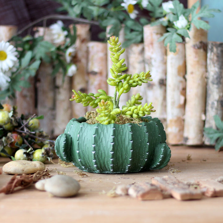 Decorative flower pot in cactus design Stornfield