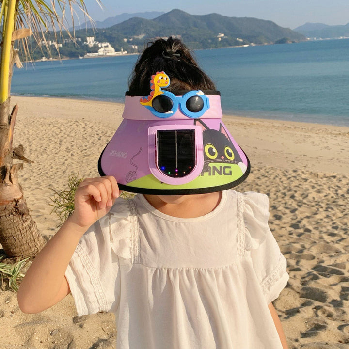 Solar Powered Fan Sunshade for Kids with Adjustable Closure Stornfield