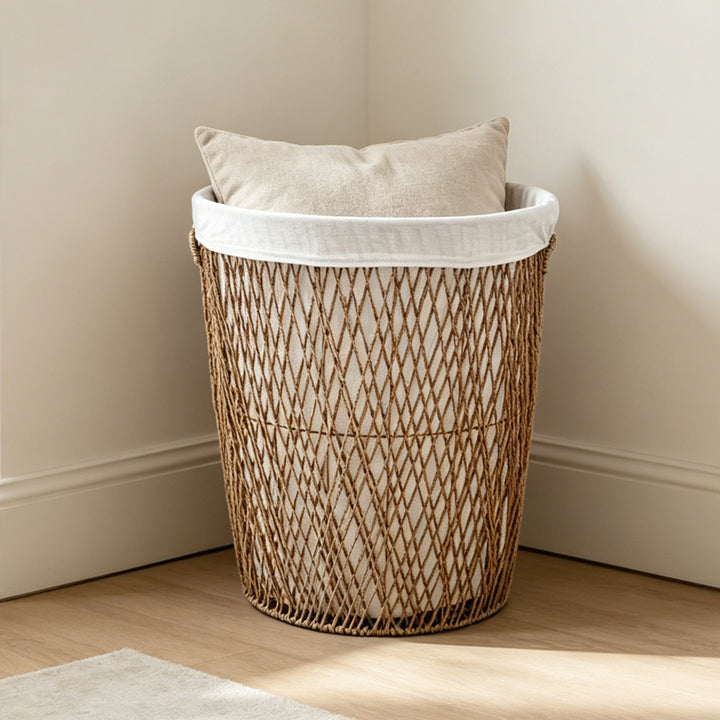 Decorative laundry basket with lid Stornfield