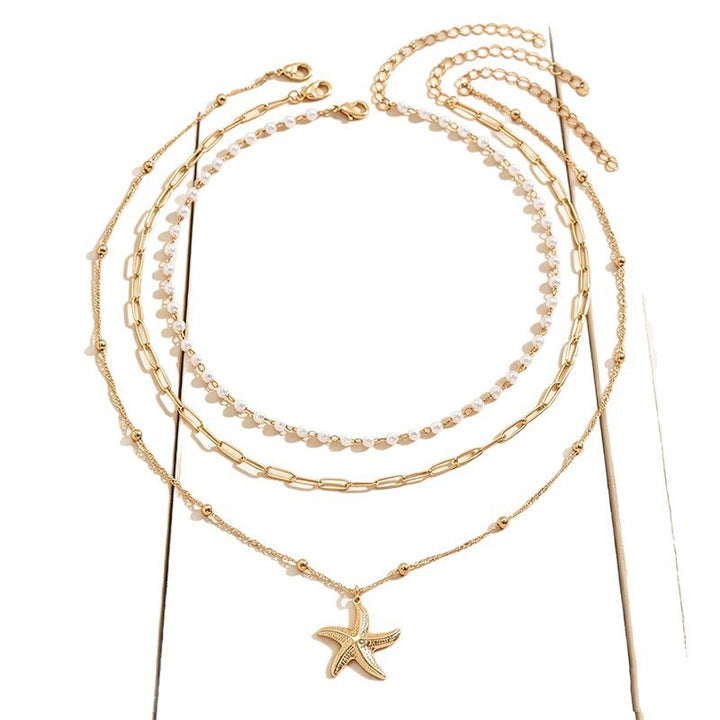 Layered Beach Pendant Necklace Stornfield