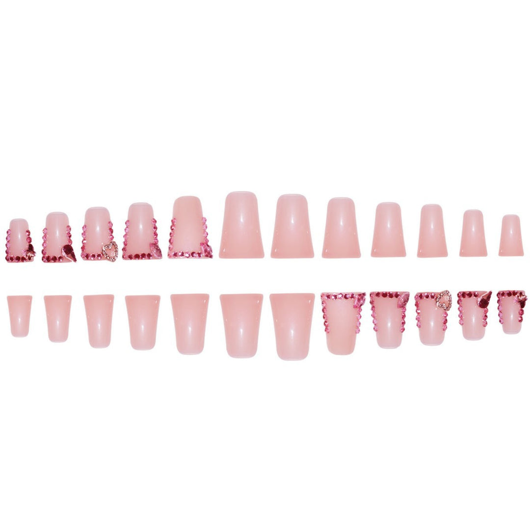Elegant Rhinestone Embellished Press-On Nails Stornfield