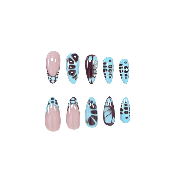 Artistic Butterfly-Inspired Nail Art Extensions Stornfield