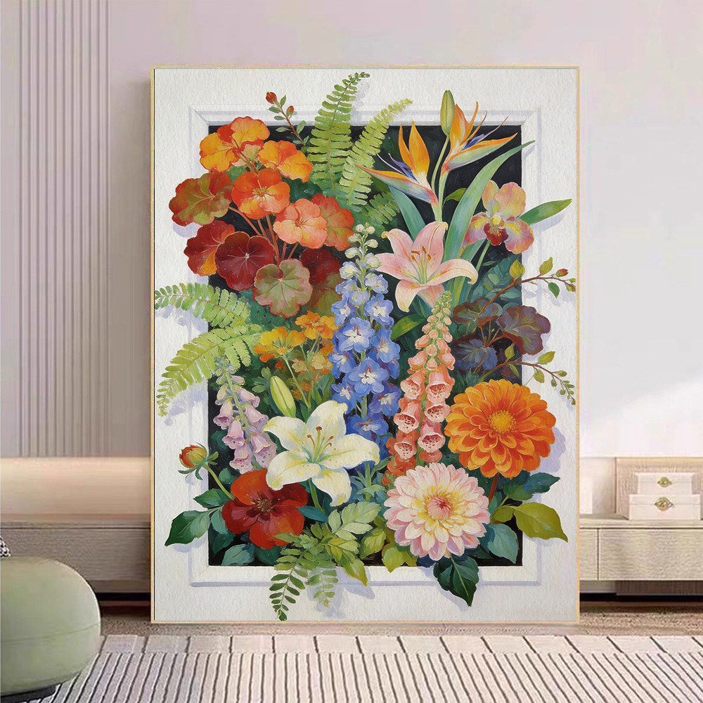 Floral Botanical Canvas Art Print Stornfield