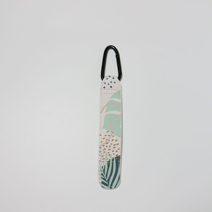 Patterned Leatherette Strap with Metal Carabiner Attachment