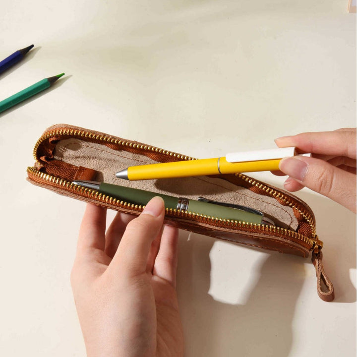 Genuine Leather Pencil Case