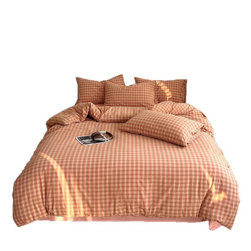 Cozy Checked Duvet Cover Set