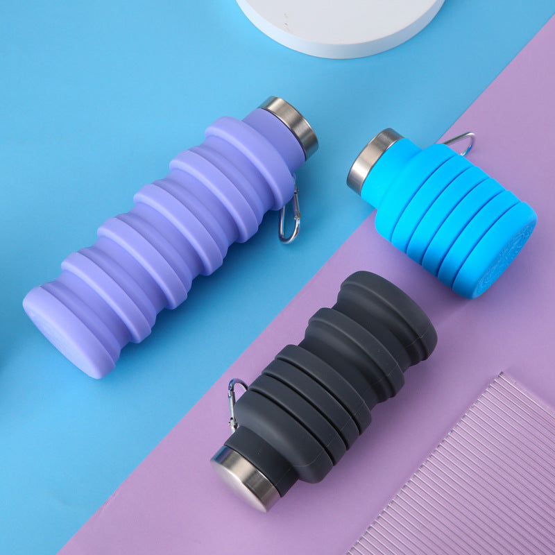 Women collapsible silicone drinking bottle Stornfield