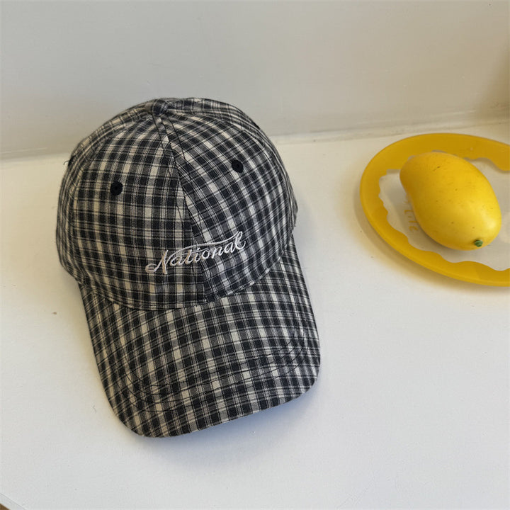 Men's Checkered Cotton Baseball Cap Stornfield