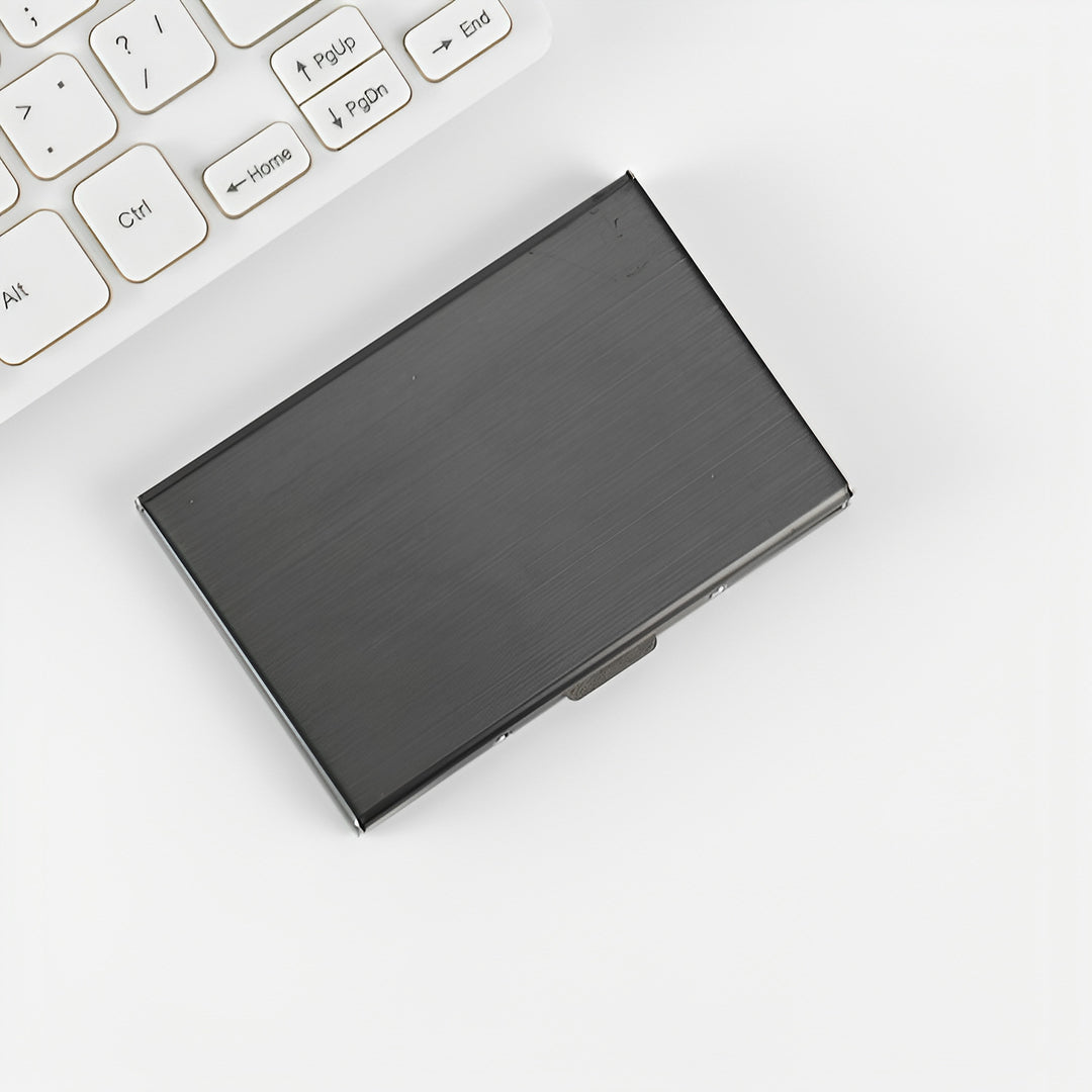 Premium Slim Aluminum Business Card Holder