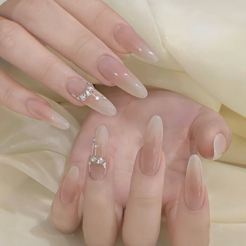 Artificial nails with glamorous decor Stornfield