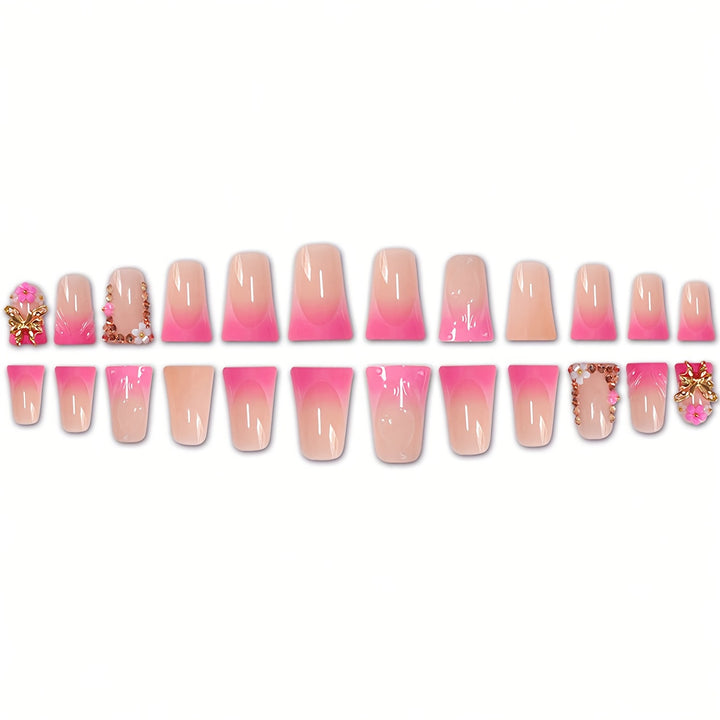 Elegant Floral Press-On Nails Stornfield