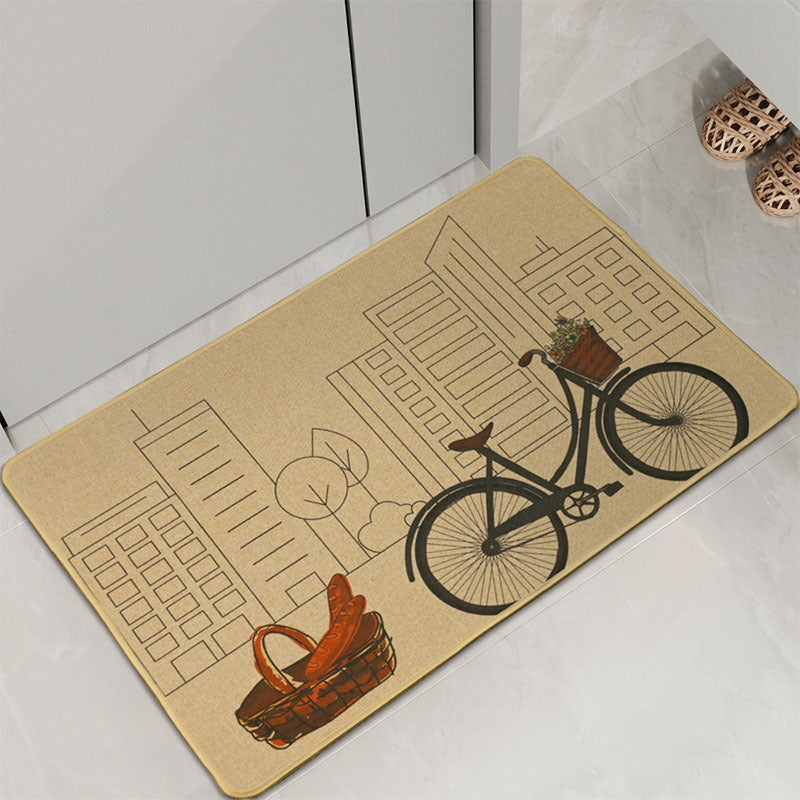 Playful Cat-Themed Bath Mat