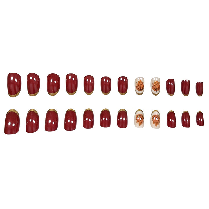 Decorative Autumn-Themed Nail Art Enhancements Stornfield