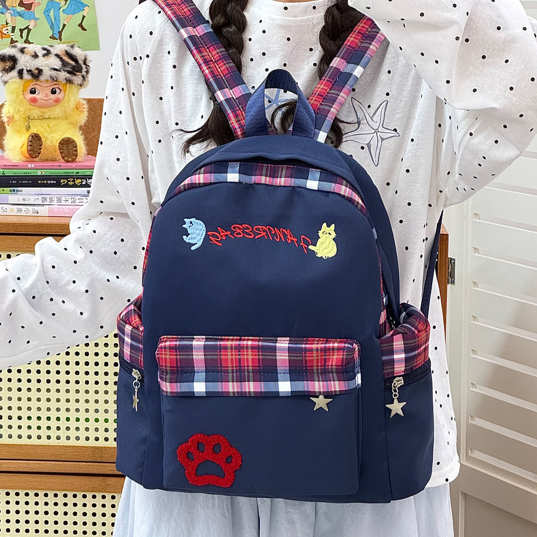 Playful Animal Print School Backpack Stornfield