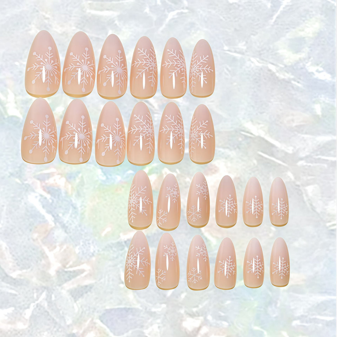 Snowflake Ombre Press-On Nails Stornfield
