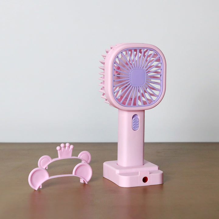 Unisex Portable Hand Fan with Cute Animal Design Stornfield