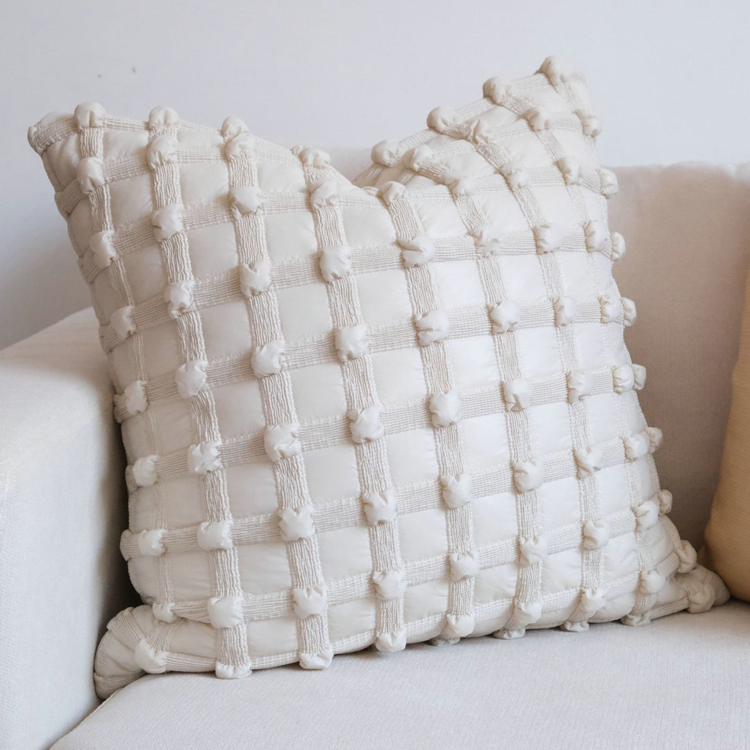Textured Woven Accent Cushion for Living Room