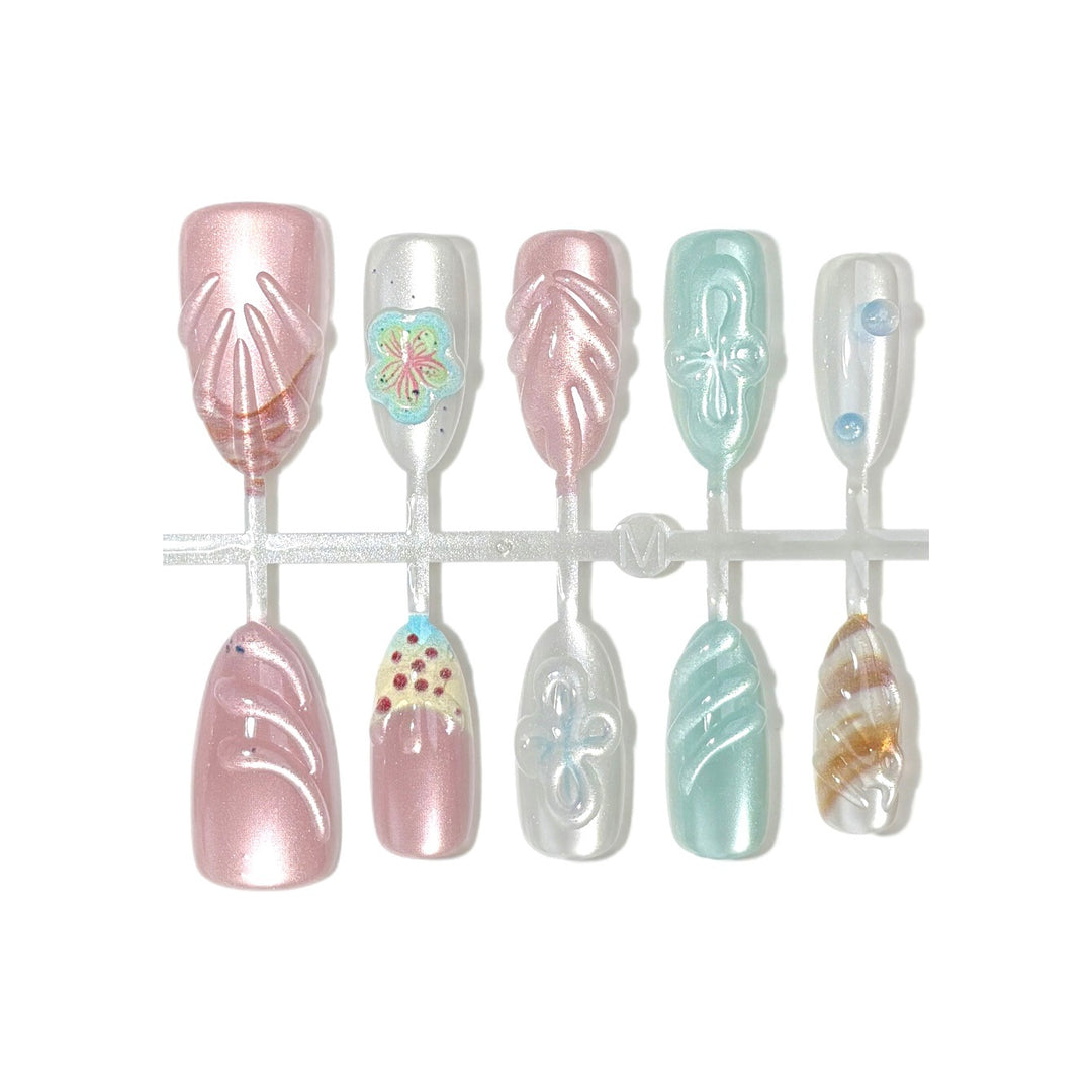 Artistic Press-On Nail Set 1790745832