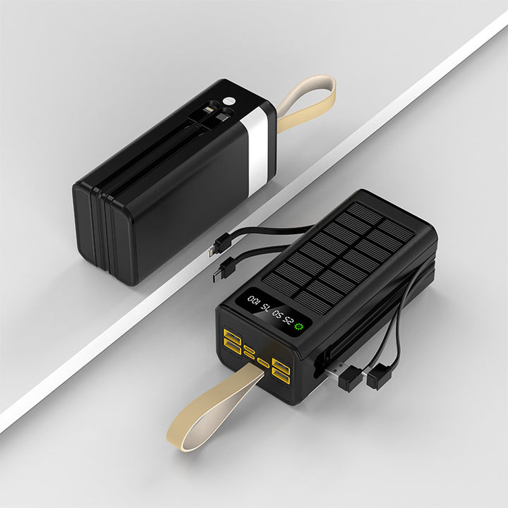 Solar power bank with integrated charging ports and digital display Stornfield