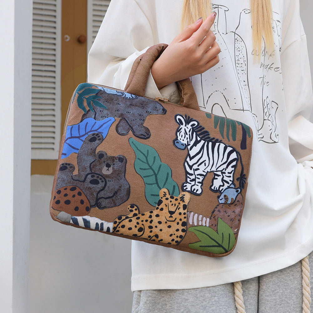 Stylish laptop cover with cute dog design Stornfield