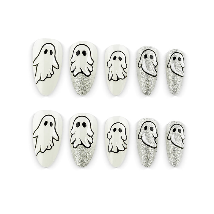 Creative Ghost Design Nail Art Stornfield