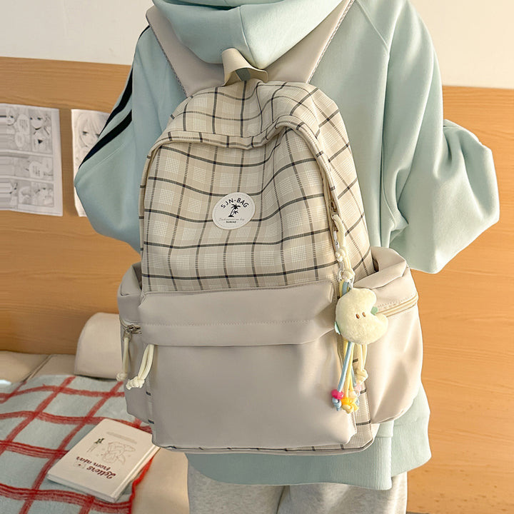 Stylish Plaid Backpack Stornfield