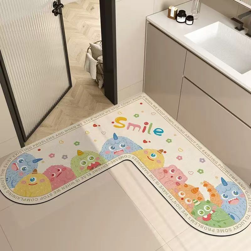 Cartoon Theme Kitchen Comfort Mat