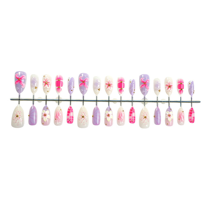 Artistic Floral Press-On Nail Collection Stornfield