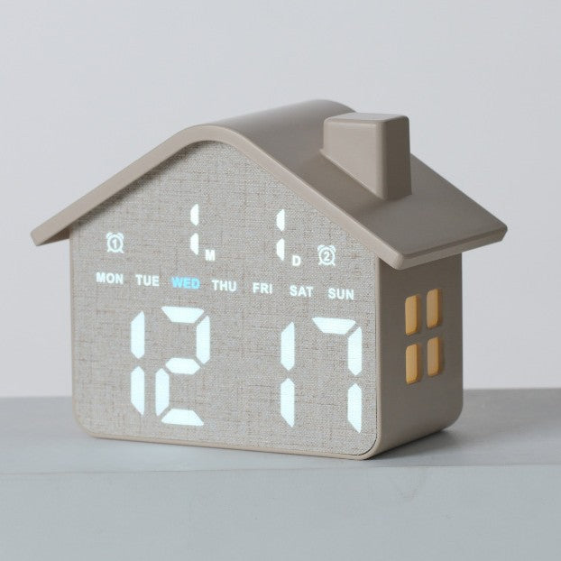 Digital Alarm Clock in Creative House Design Stornfield