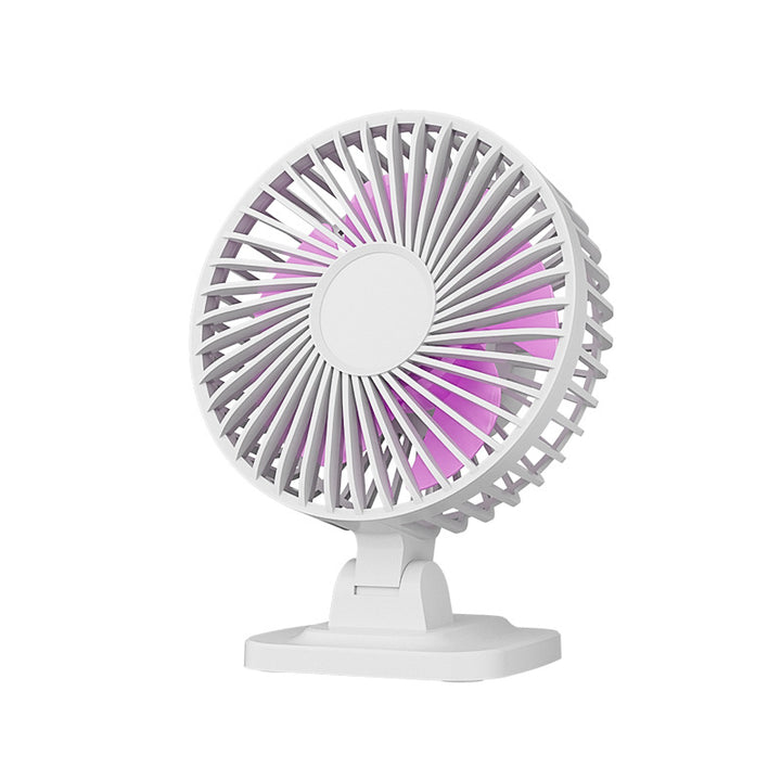 Women's portable table fan with adjustable tilt and LED backlighting Stornfield