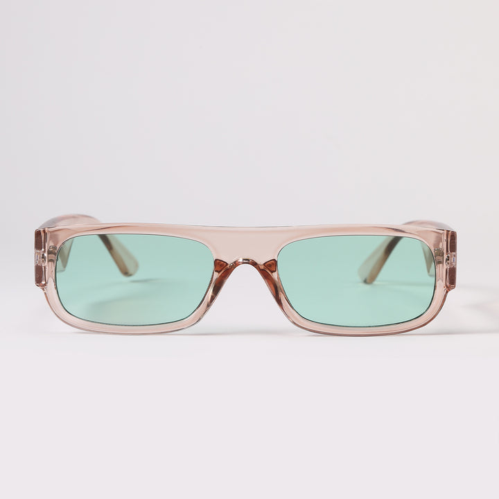 Women's stylish vintage sunglasses with transparent frame and lightly tinted lenses Stornfield