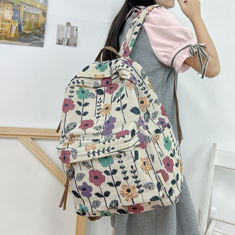 Floral Print Backpack Stornfield