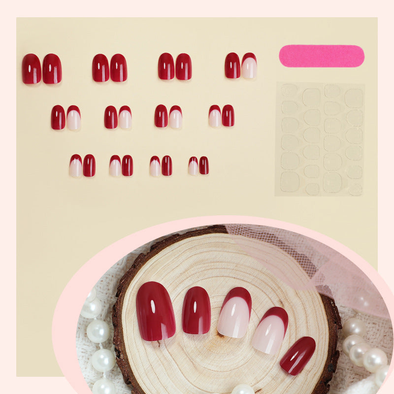 Elegant Dual-Tone Press-On Nail Art Stornfield