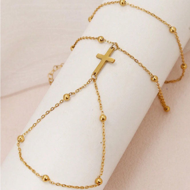 Elegant Cross Bracelet by Stornfield