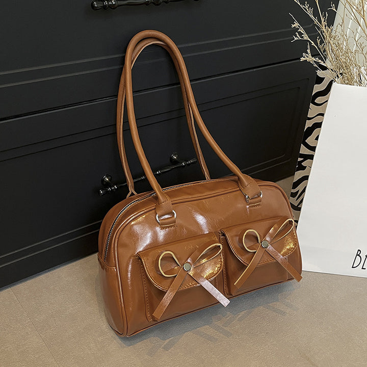Stylish Multifunctional Handbag with Bow Detail Stornfield