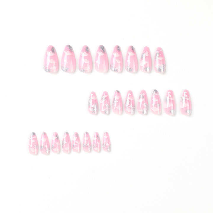 Artificial nails with cloud and star design Stornfield