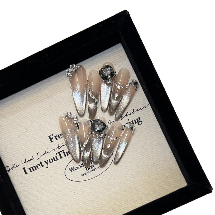 Decorative Stiletto Press-On Nail Set