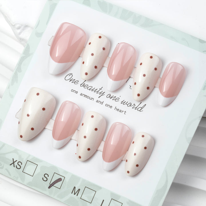 Elegant French Tip Press-On Nail Set