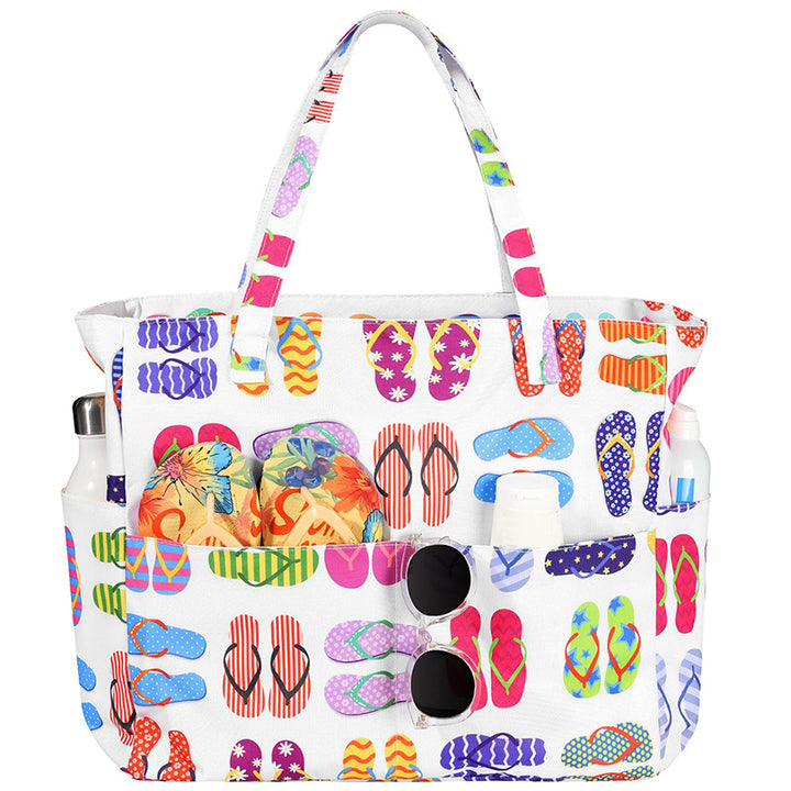Spacious and Stylish Shopping Bag with Striped Pattern Stornfield
