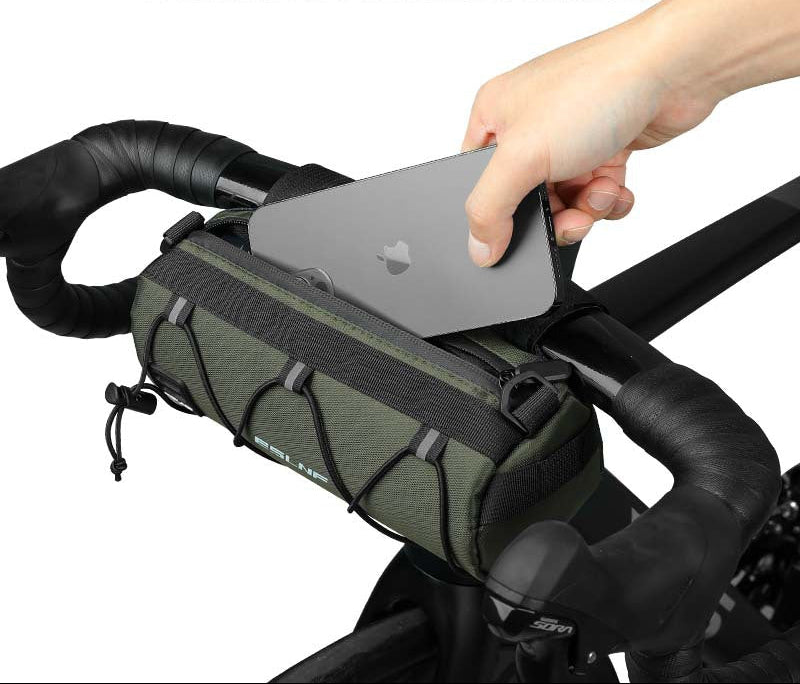 compact waterproof bicycle handlebar accessory bag Stornfield